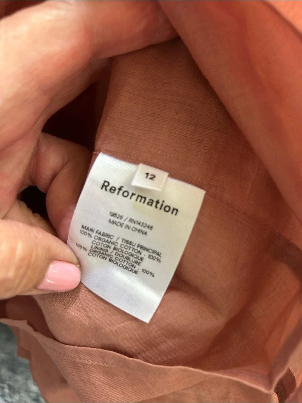 Reformation Dunes Smocked Square-Neck Puff Sleeve Mini Dress - Picture 9 of 9